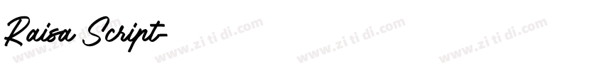 Raisa Script字体转换